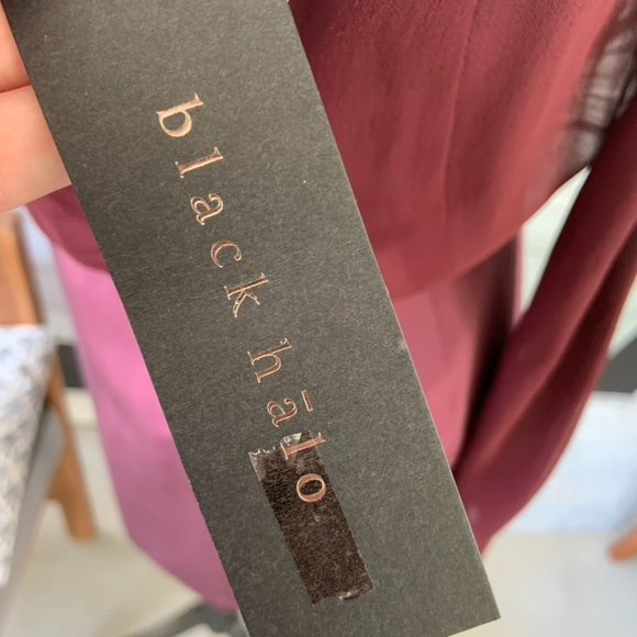 NWT Black Halo Burgundy Dress - Picture 6 of 7